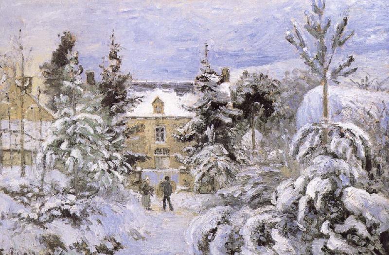 Camille Pissarro Snow scenery China oil painting art